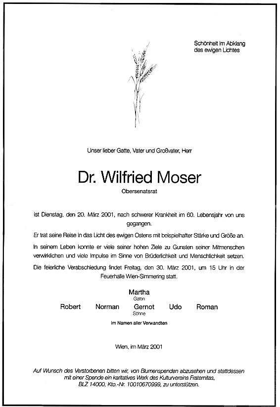 Parte Dr. Wilfried Moser